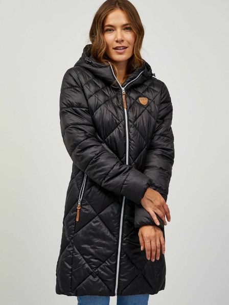 Sam 73 Schwarze Steppjacke mit Kapuze für Damen Sam 73