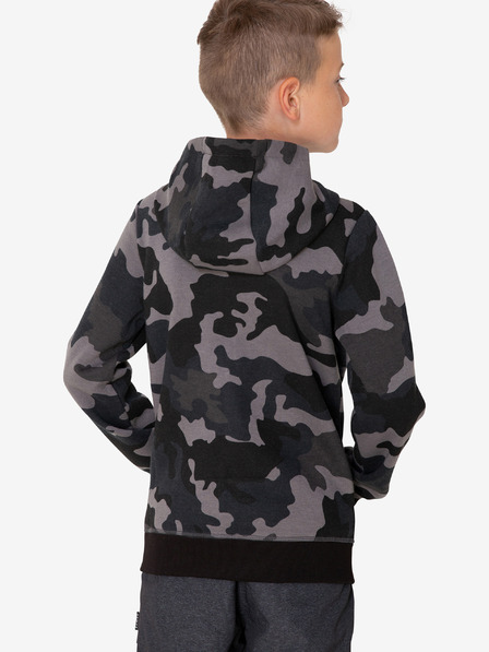 Sam 73 Dunkelgraues Sweatshirt mit Camouflagemuster für Jungen SAM 73