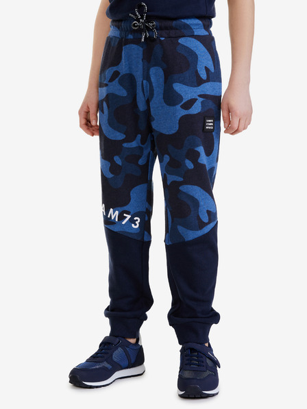 Sam 73 Dunkelblaue gemusterte Sweatpants für Jungen SAM 73 Conrad