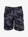 Sam 73 Grau-schwarz gemusterte Shorts für Jungen SAM 73 Jordan