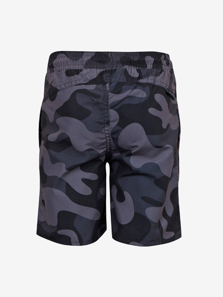 Sam 73 Grau-schwarz gemusterte Shorts für Jungen SAM 73 Jordan