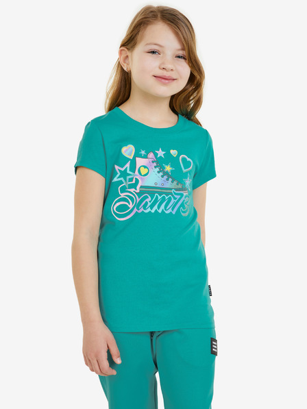 Sam 73 Petrolfarbenes Mädchen-T-Shirt SAM 73 Ursula
