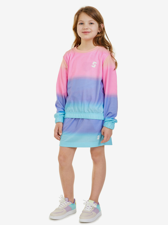 Sam 73 Rosa gestreifter Rock für Mädchen SAM 73 Abby