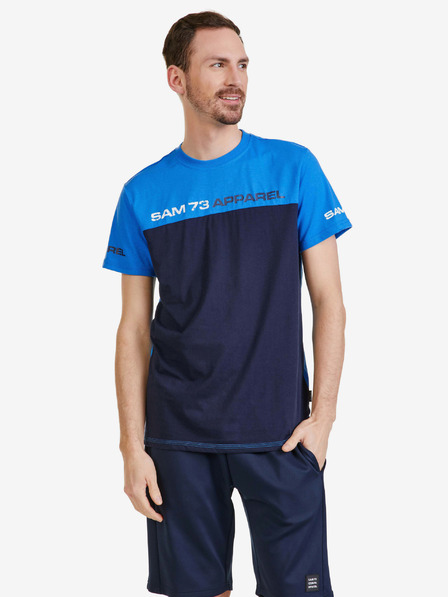 Sam 73 Blaues Herren-T-Shirt SAM 73 Malcolm