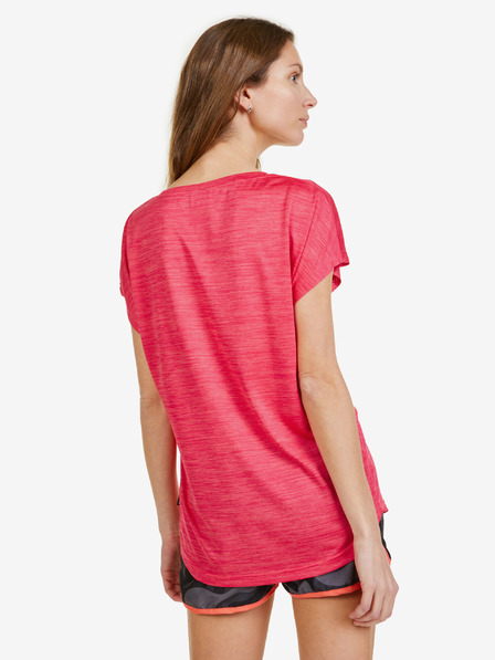 Sam 73 Dunkelrosa gestreiftes Damen-T-Shirt SAM 73 Naska