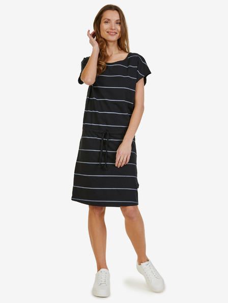Sam 73 Schwarzes gestreiftes Damenkleid SAM 73 Francine