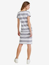 Sam 73 Weiß-grau gestreiftes kurzes Damenkleid SAM 73 Matilda