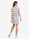 Sam 73 Weiß-grau gestreiftes kurzes Damenkleid SAM 73 Matilda