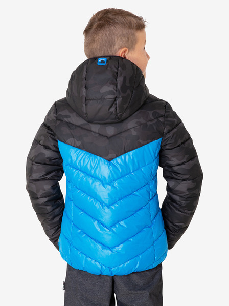 Sam 73 Schwarz-blaue Jungen-Steppjacke mit Kapuze SAM 73 Jerry