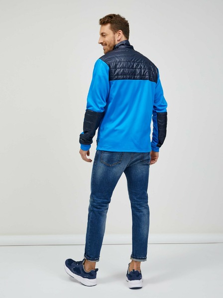 Sam 73 Blaues Herren-Sweatshirt mit Reißverschluss SAM 73 Judin