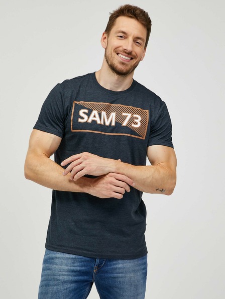 Sam 73 Dunkelgraues Herren-T-Shirt SAM 73 Fenri