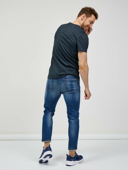 Sam 73 Dunkelgraues Herren-T-Shirt SAM 73 Fenri