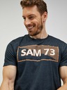 Sam 73 Dunkelgraues Herren-T-Shirt SAM 73 Fenri