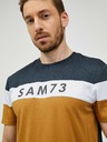 Sam 73 Grau-braunes Herren-T-Shirt SAM 73 Kavix
