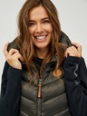 Sam 73 Khaki Lange Steppweste für Damen SAM 73 Dumela