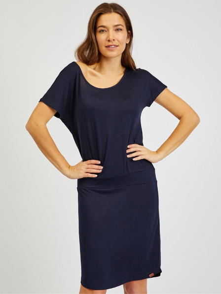 Sam 73 Dunkelblaues Basic-Damenkleid SAM73 Corvus
