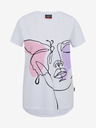 Sam 73 Weißes bedrucktes Damen-T-Shirt SAM73 Musca