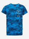 Sam 73 Blaues Armee-T-Shirt für Jungen aus Baumwolle SAM73 Hydrus