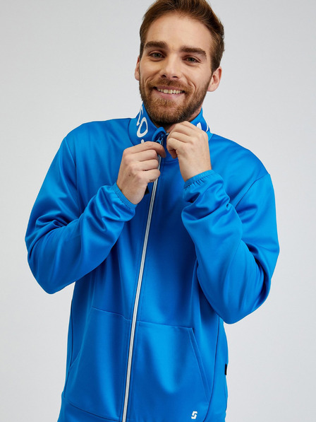 Sam 73 Blaues Herren-Sweatshirt SAM73 Stephen mit Reißverschluss