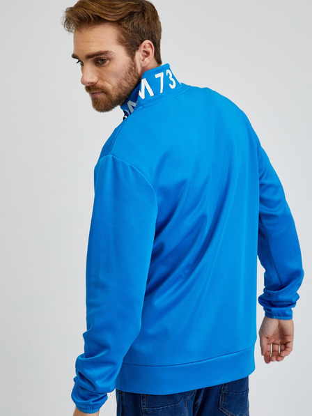 Sam 73 Blaues Herren-Sweatshirt SAM73 Stephen mit Reißverschluss