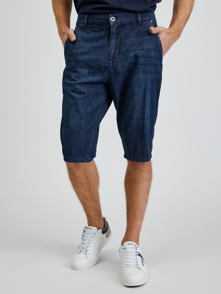 Sam 73 Dunkelblaue Denim-Shorts für Herren SAM73 Aquarius