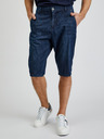Sam 73 Dunkelblaue Denim-Shorts für Herren SAM73 Aquarius