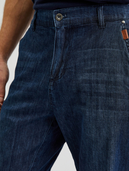 Sam 73 Dunkelblaue Denim-Shorts für Herren SAM73 Aquarius