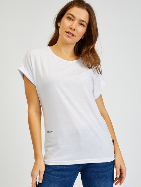 Sam 73 Weißes Damen-T-Shirt SAM73 Dorado