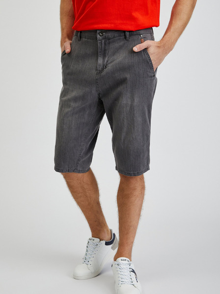 Sam 73 Dunkelgraue Denim-Shorts für Herren SAM73 Aquarius