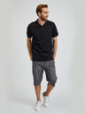 Sam 73 Schwarzes Herren-Poloshirt aus Baumwolle SAM73 Chryz