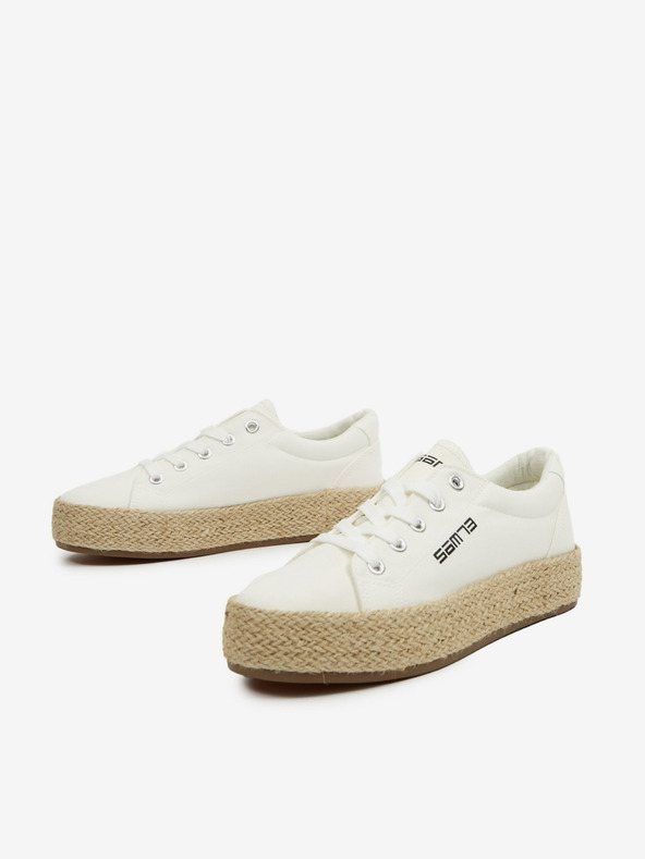 Sam 73 Weiße Damen-Sneakers mit Plateausohle SAM73 Merylin