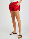 Sam 73 Rote gemusterte Shorts für Frauen SAM 73 Pisces