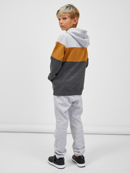 Sam 73 Grauer und brauner Kapuzenpullover für Jungen SAM 73 Leael
