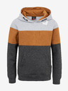 Sam 73 Grauer und brauner Kapuzenpullover für Jungen SAM 73 Leael