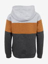 Sam 73 Grauer und brauner Kapuzenpullover für Jungen SAM 73 Leael