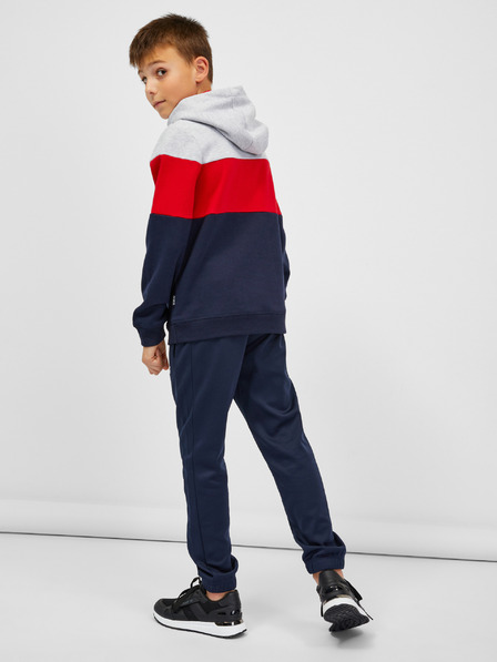 Sam 73 Blauer und roter Kapuzenpullover für Jungen SAM 73 Leael