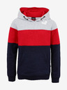 Sam 73 Blauer und roter Kapuzenpullover für Jungen SAM 73 Leael