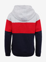 Sam 73 Blauer und roter Kapuzenpullover für Jungen SAM 73 Leael