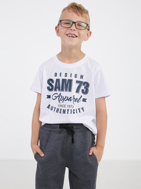 Sam 73 Weißes Jungen-T-Shirt SAM 73 Janson