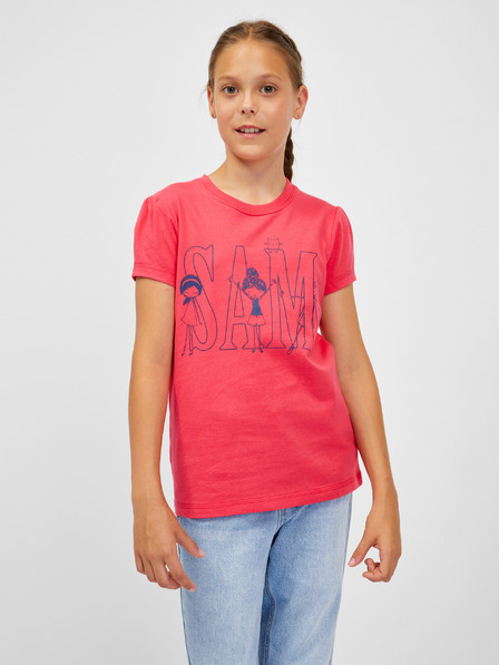 Sam 73 Korallfarbenes Mädchen-T-Shirt SAM 73 Ielenia