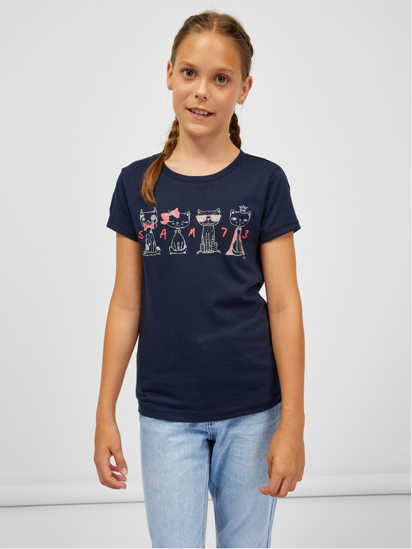 Sam 73 Dunkelblaues Mädchen-T-Shirt SAM 73 Axill