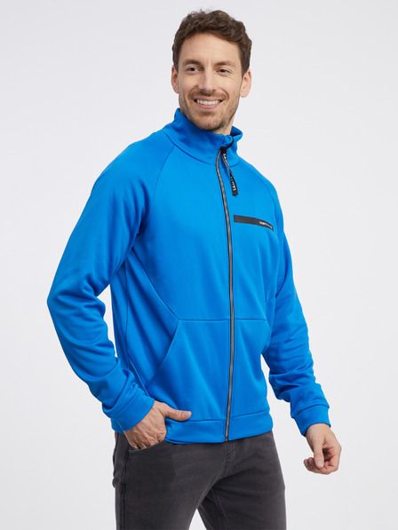 Sam 73 Blaues Herren-Sweatshirt mit Reißverschluss SAM 73 Darth