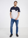 Sam 73 Blau-weißes Herren-T-Shirt SAM 73 Sirius
