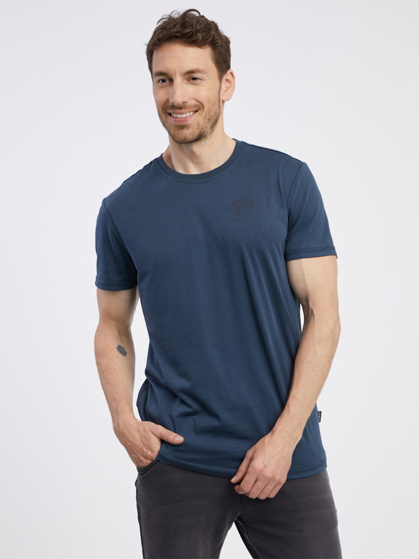 Sam 73 Dunkelblaues Herren-T-Shirt SAM 73 Diego