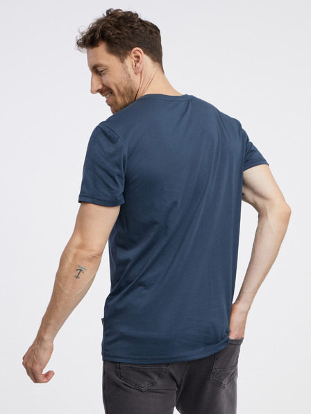 Sam 73 Dunkelblaues Herren-T-Shirt SAM 73 Diego