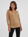 Sam 73 Hellbraunes Damen-T-Shirt SAM 73 Selma