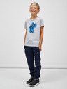 Sam 73 Hellgraues gestreiftes T-Shirt für Jungen SAM 73 Silaqui