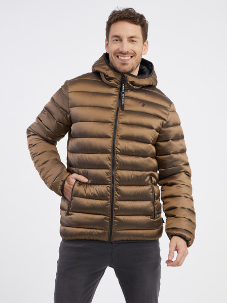 Sam 73 Braune Herren-Steppjacke SAM 73 Spider
