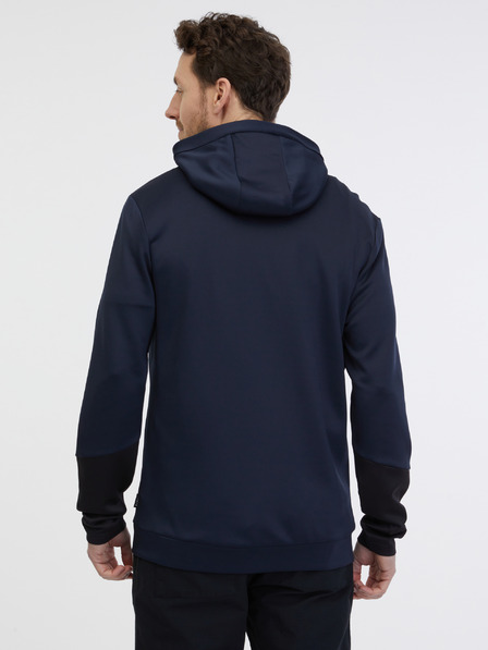 Sam 73 Dunkelblauer Herren-Kapuzenpulli mit Reißverschluss SAM 73 Emanuel