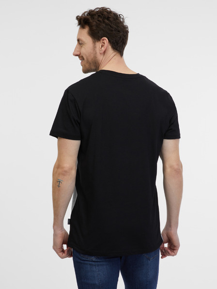Sam 73 Grau-schwarzes Herren-T-Shirt SAM 73 Ernesto